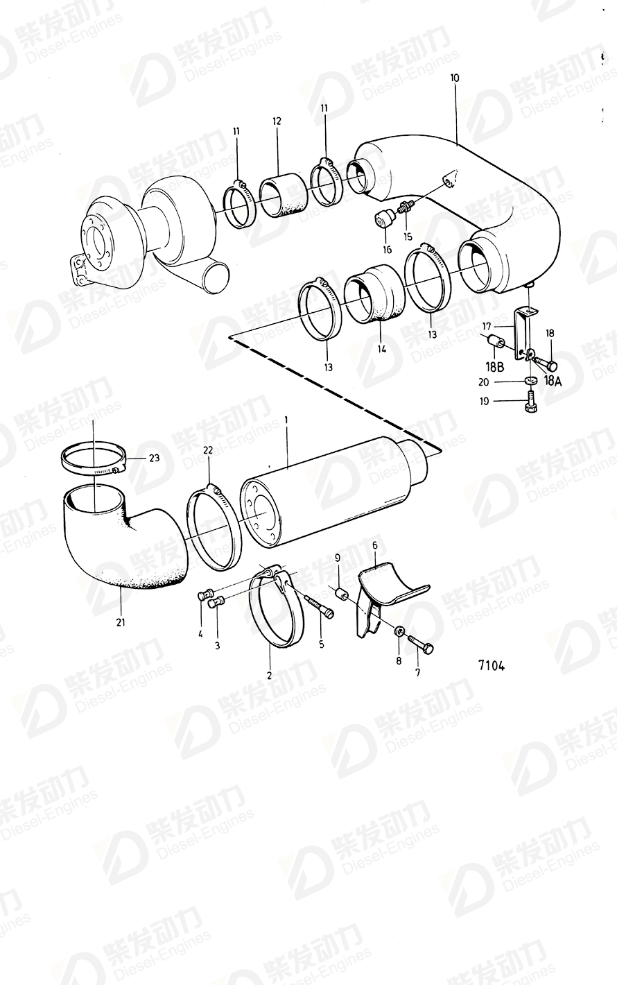 volvo penta Bracket 847096 Drawing volvo penta Bracket 847096 Drawing